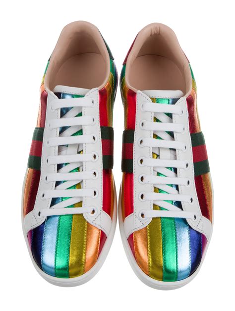 Gucci rainbow sneakers